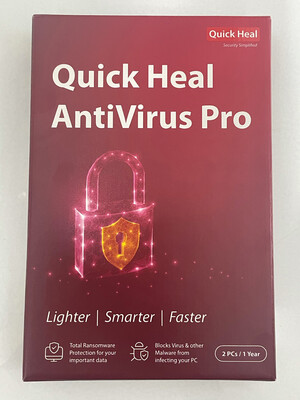 2 User, 1 Year, Quick Heal Antivirus Pro 2 User, 1 Year, Quick Heal Antivirus Pro