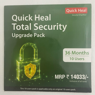 Renewal, 10 User, 3 Year, Quick Heal Total Security Renewal, 10 User, 3 Year, Quick Heal Total Security