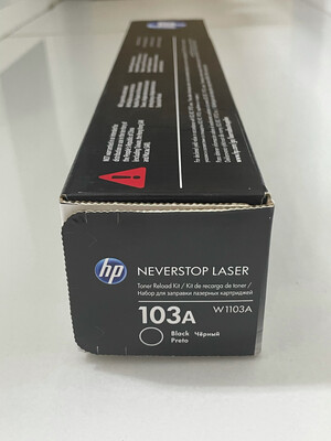 HP 103A Neverstop Laser Toner Reload Kit, Black, W1103A