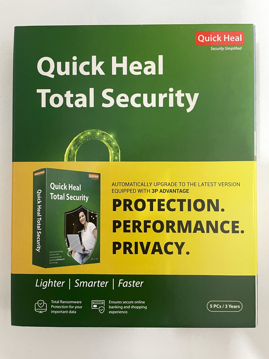 New, 5 User, 3 Year, Quick Heal Total Security