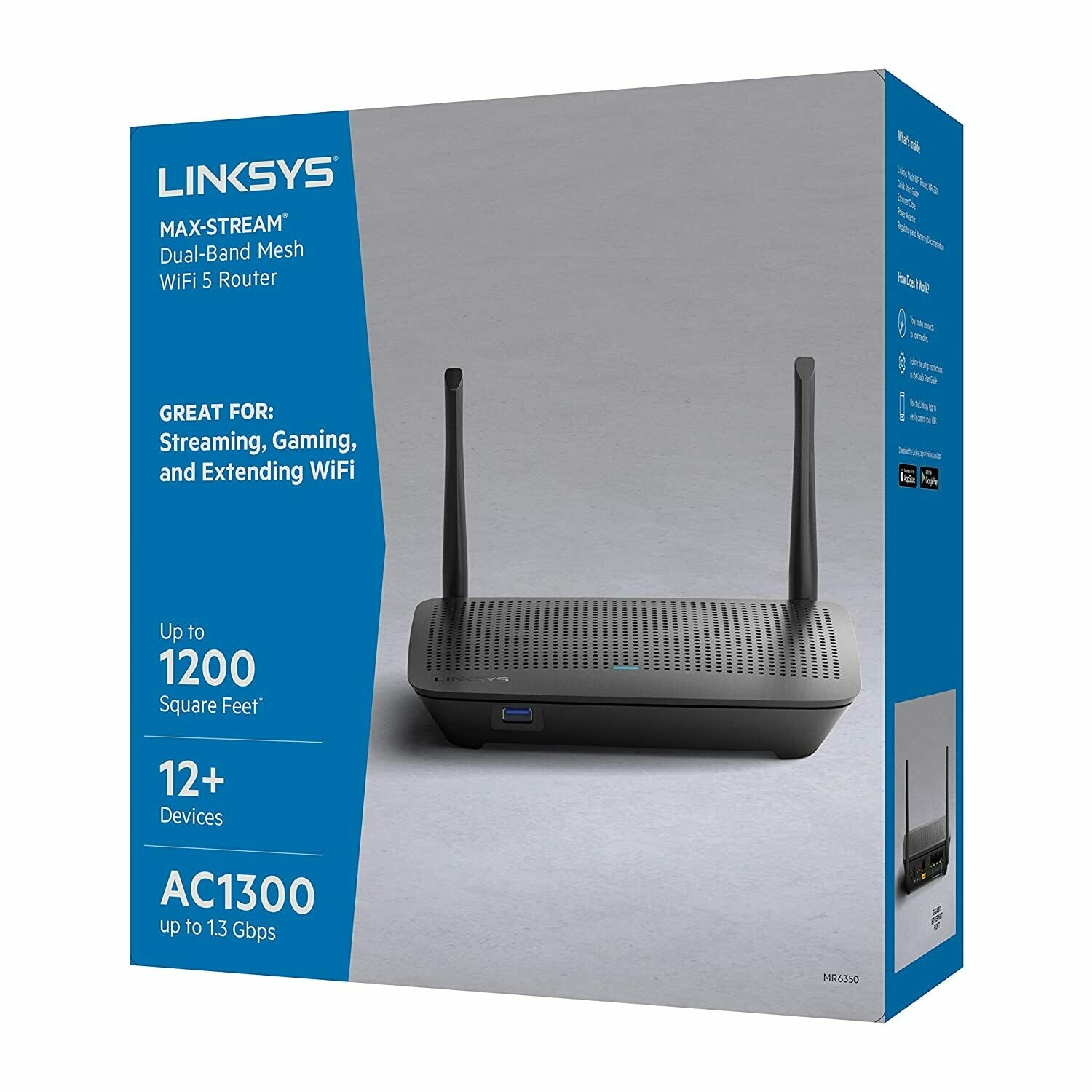Linksys Max-Stream MR6350 AC1300 WiFi Router Linksys Max-Stream MR6350 AC1300 WiFi Router
