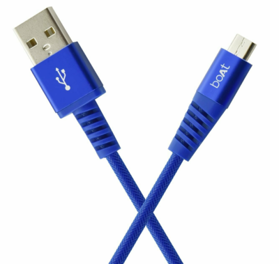 boAt para-Armour Micro USB Cable - 1.5m, Blue