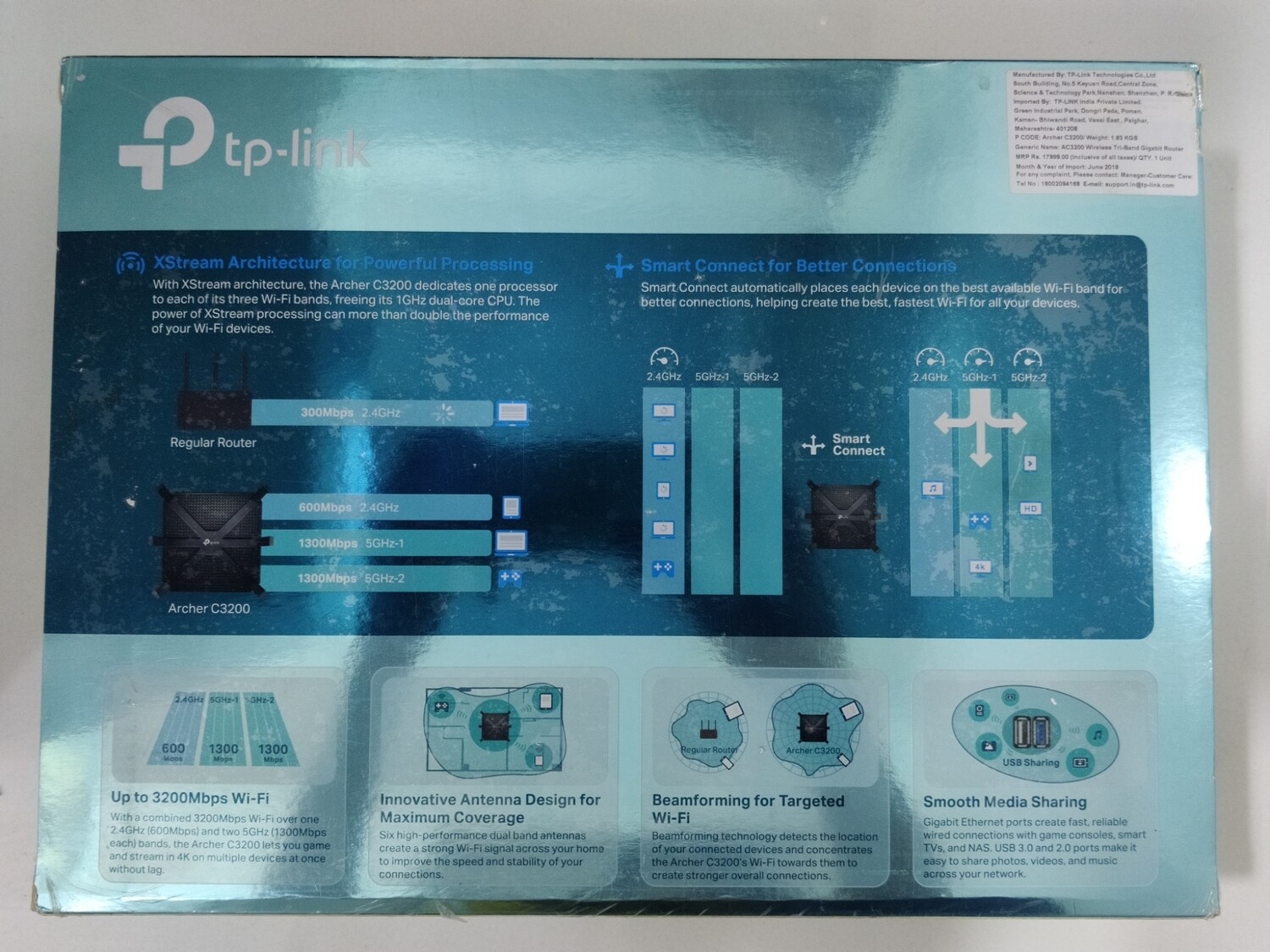 TP-Link Archer C3200 Wireless Wi-Fi Router