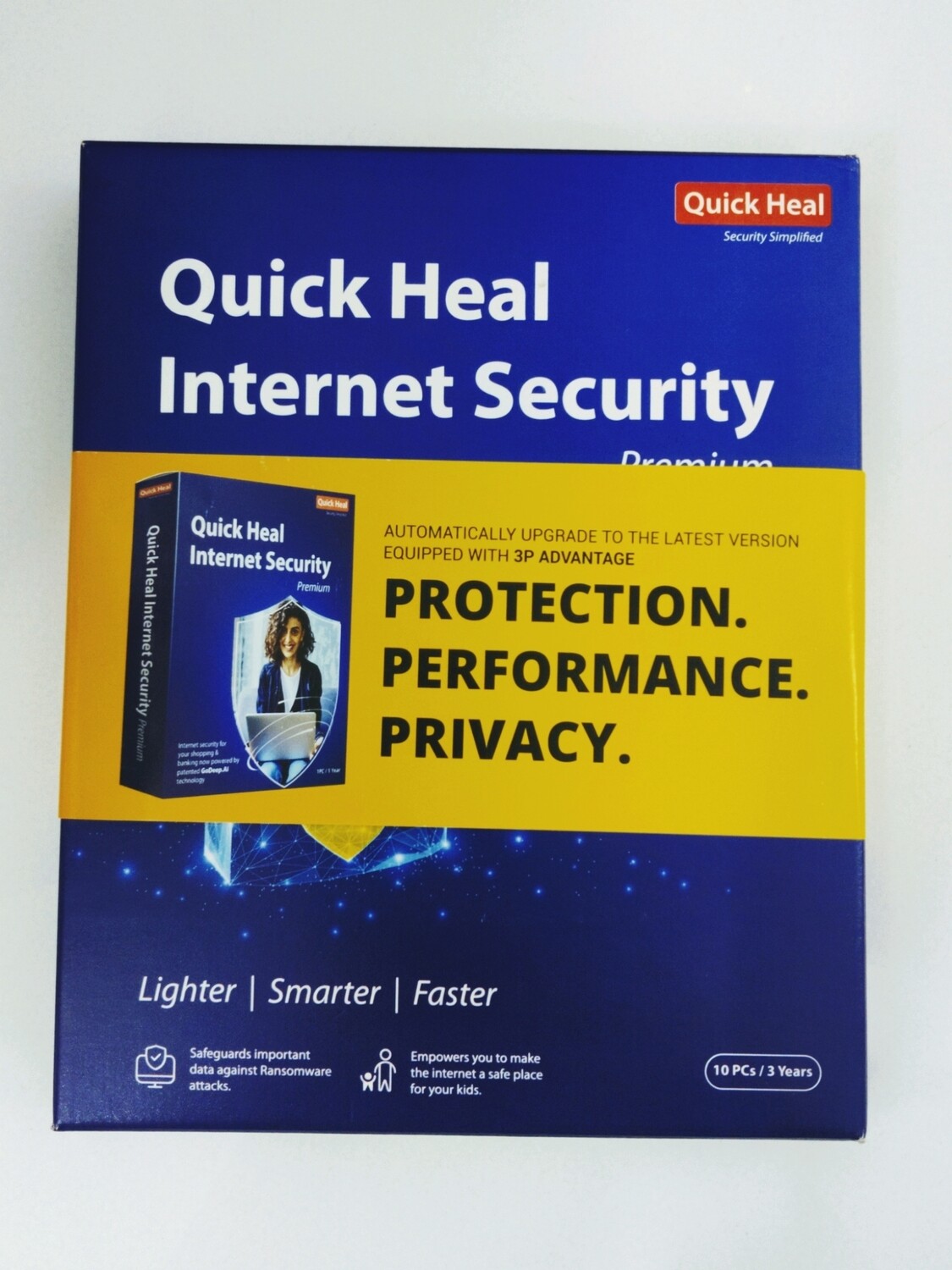 New, 10 User, 3 Year, Quick Heal Internet Security