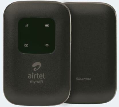 Airtel 4G LTE Hotspot BMF422 Portable WiFi Data Card, Black