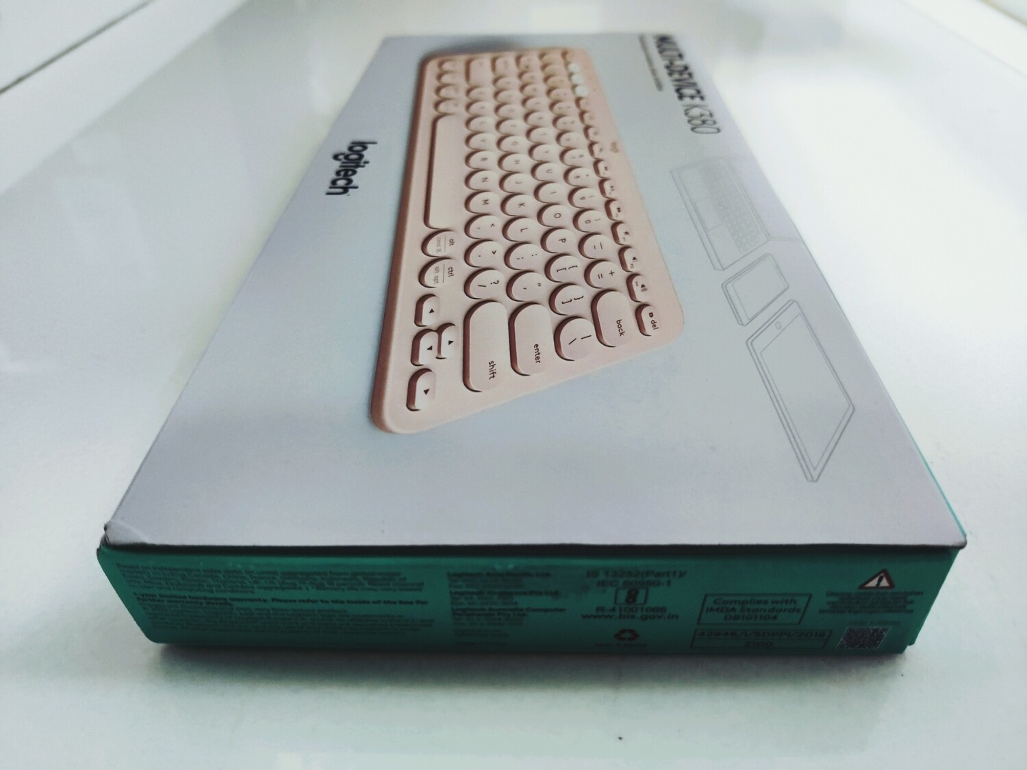 Logitech K380 Wireless Multi-Device Bluetooth Keyboard, Rose Gold Logitech K380 Wireless Multi-Device Bluetooth Keyboard, Rose Gold