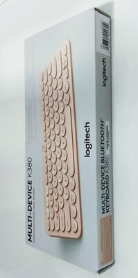 Logitech K380 Wireless Multi-Device Bluetooth Keyboard, Rose Gold Logitech K380 Wireless Multi-Device Bluetooth Keyboard, Rose Gold