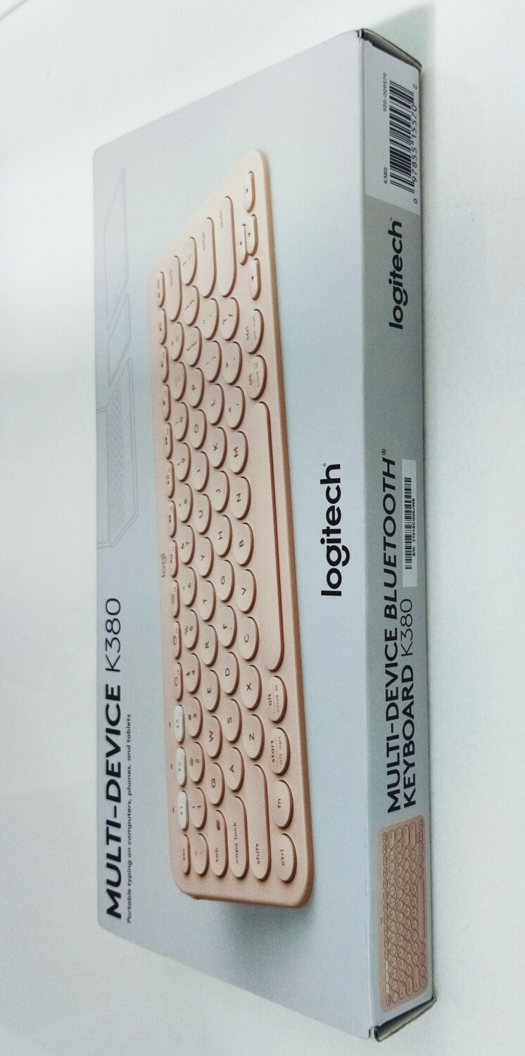 Logitech K380 Wireless Multi-Device Bluetooth Keyboard, Rose Gold