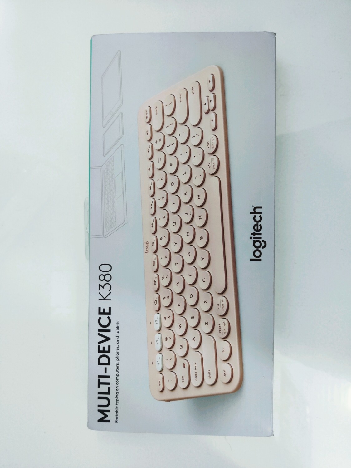 Logitech K380 Wireless Multi-Device Bluetooth Keyboard, Rose Gold Logitech K380 Wireless Multi-Device Bluetooth Keyboard, Rose Gold