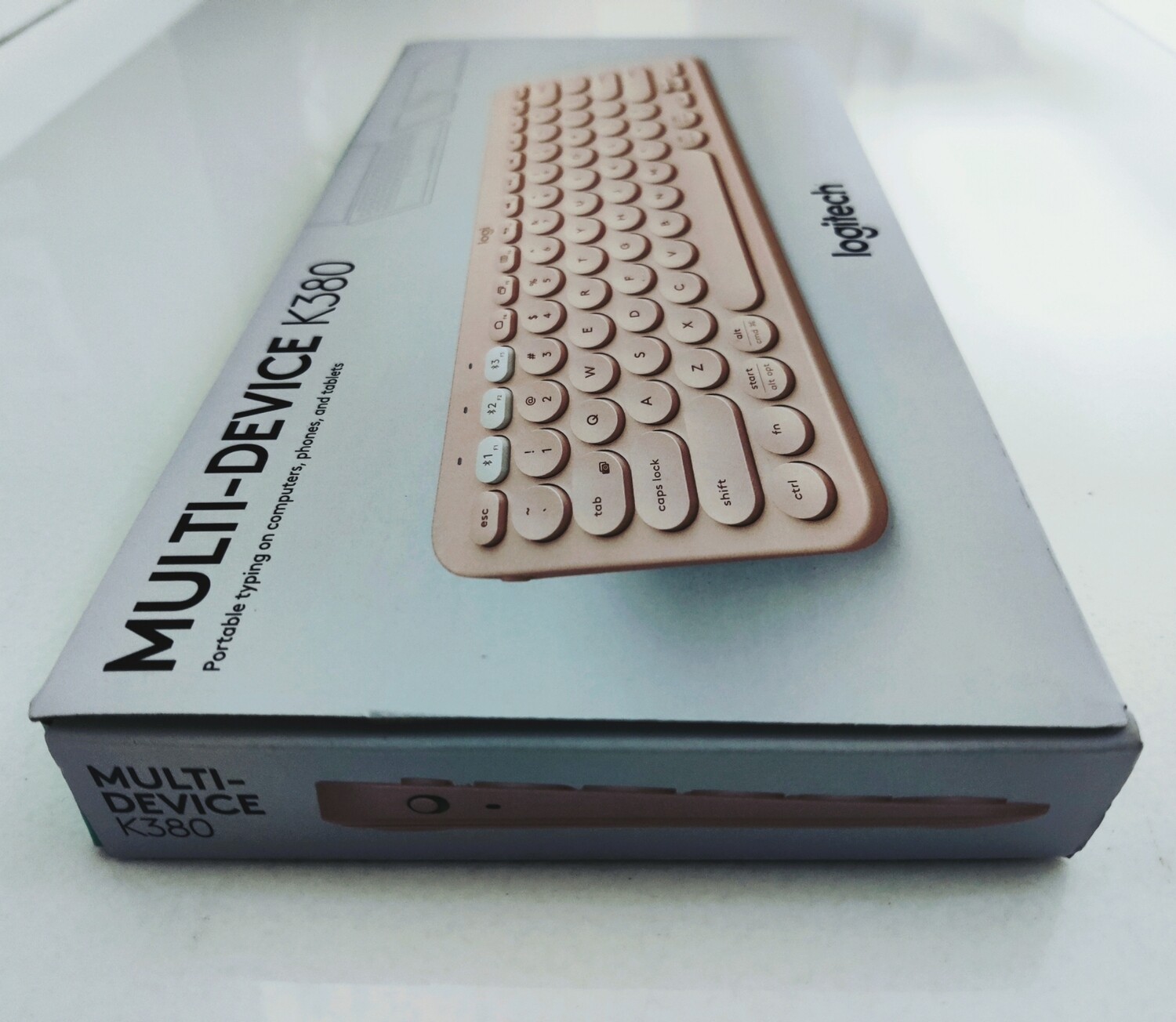 Logitech K380 Wireless Multi-Device Bluetooth Keyboard, Rose Gold Logitech K380 Wireless Multi-Device Bluetooth Keyboard, Rose Gold