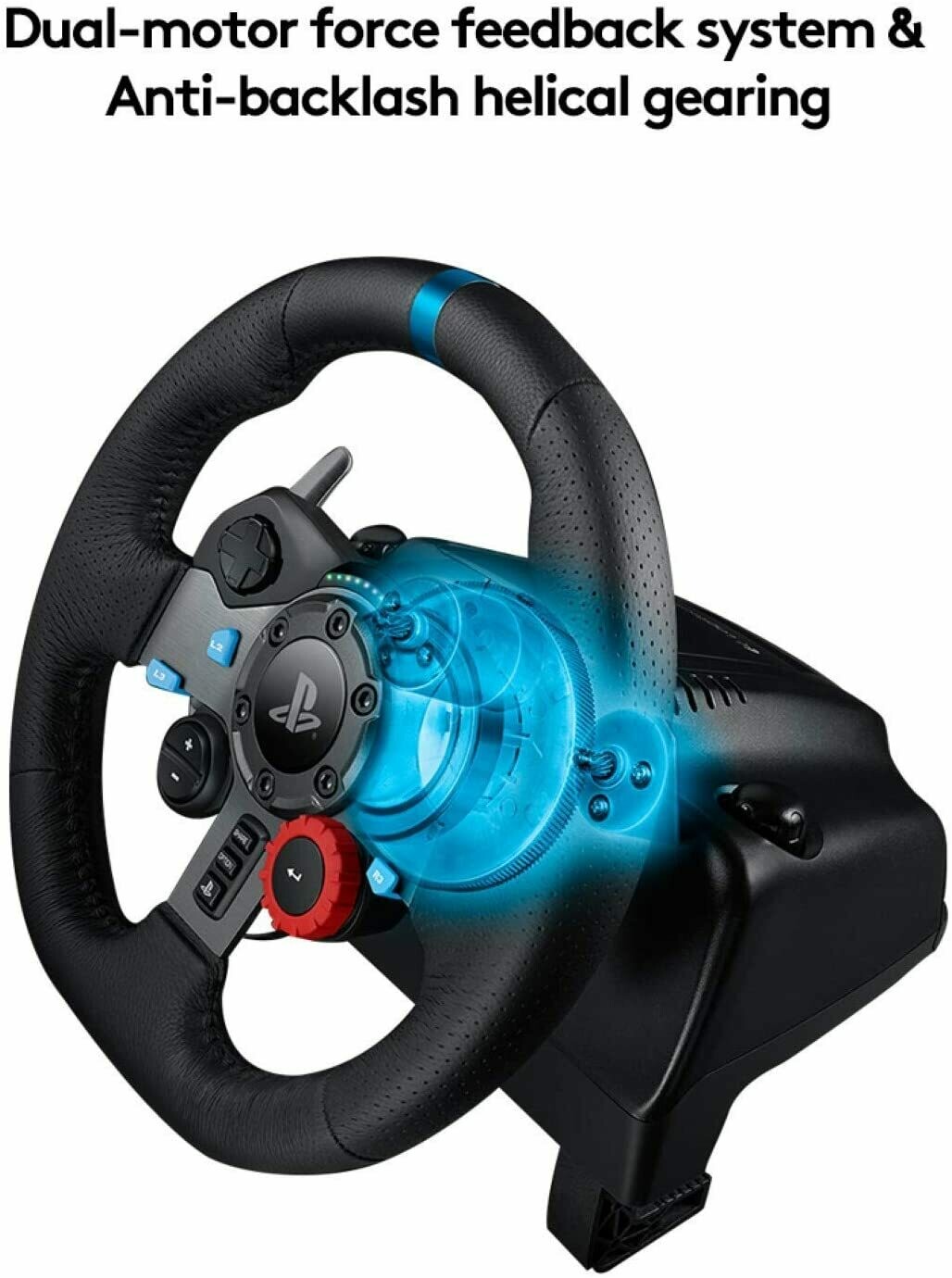 Logitech G29 Driving Force Racing Wheel and Floor Pedals, Real Force,
