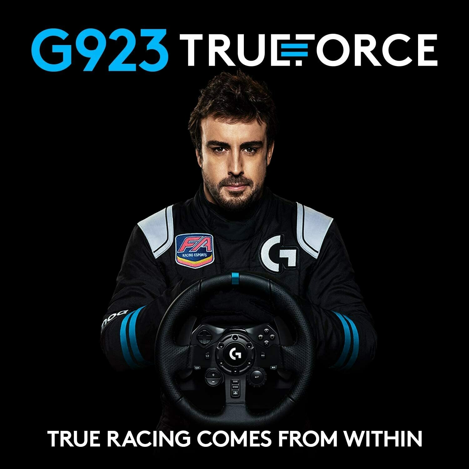 Logitech G923 Racing Wheel and Pedals, TRUEFORCE 1000 Hz Force