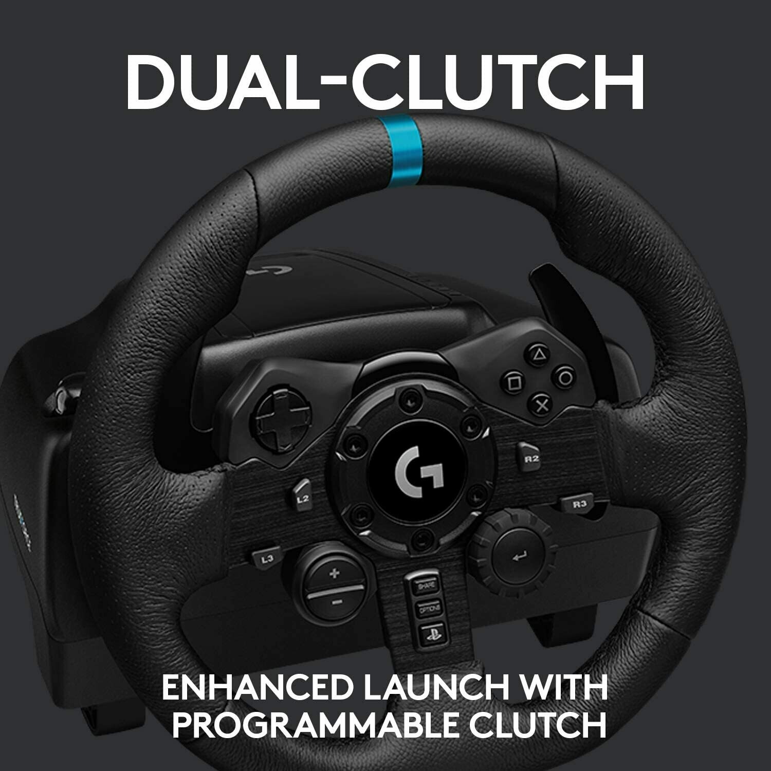 Logitech G923 Racing Wheel and Pedals, TRUEFORCE 1000 Hz Force