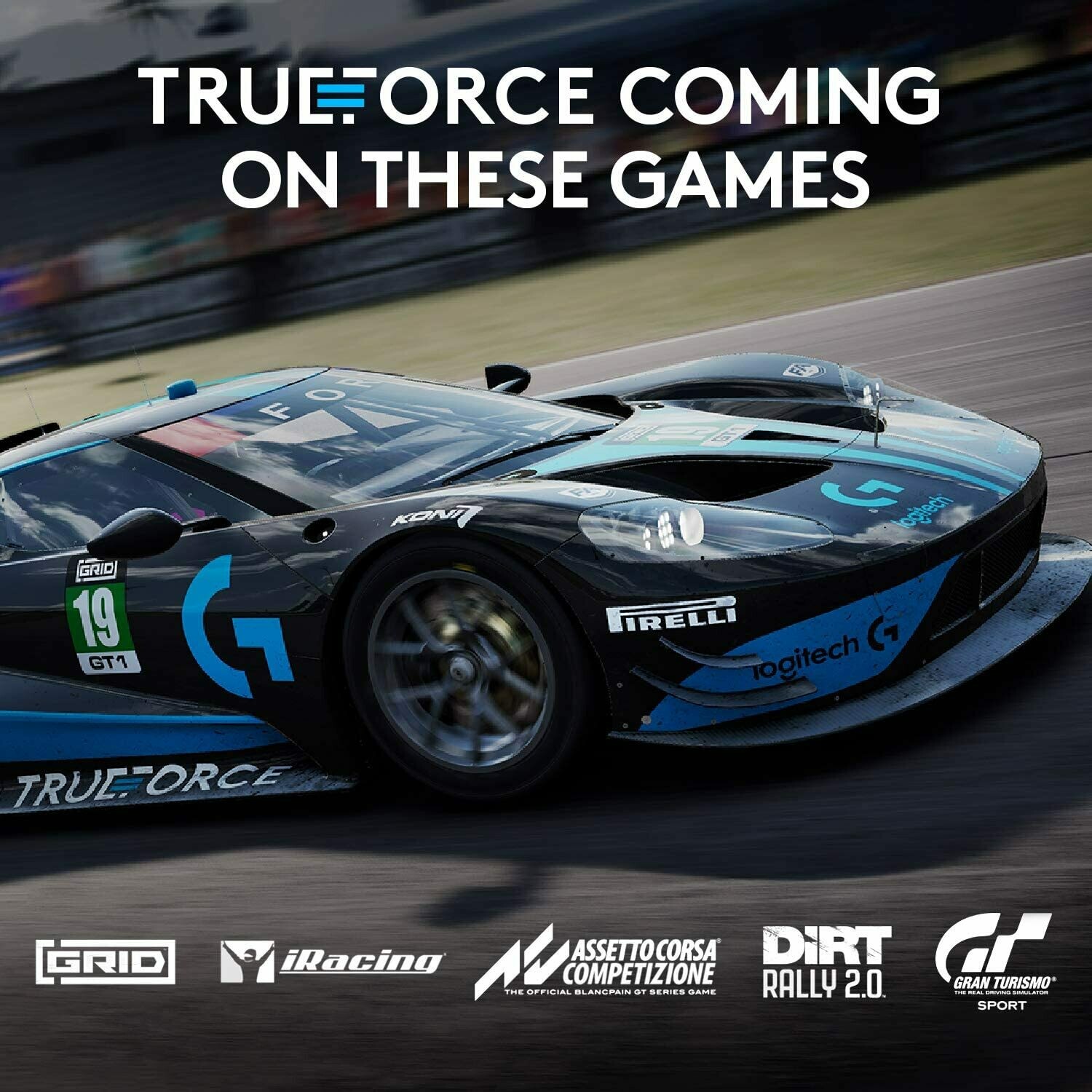 Logitech G923 Racing Wheel and Pedals, TRUEFORCE 1000 Hz Force