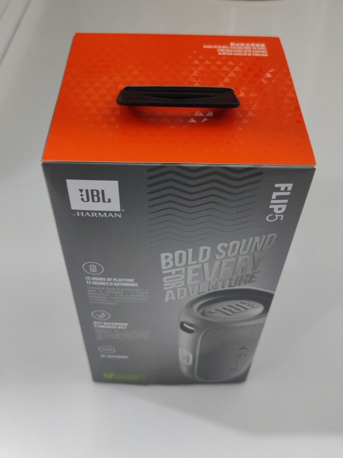 JBL Flip 5 Waterproof Bluetooth Speaker, Gray