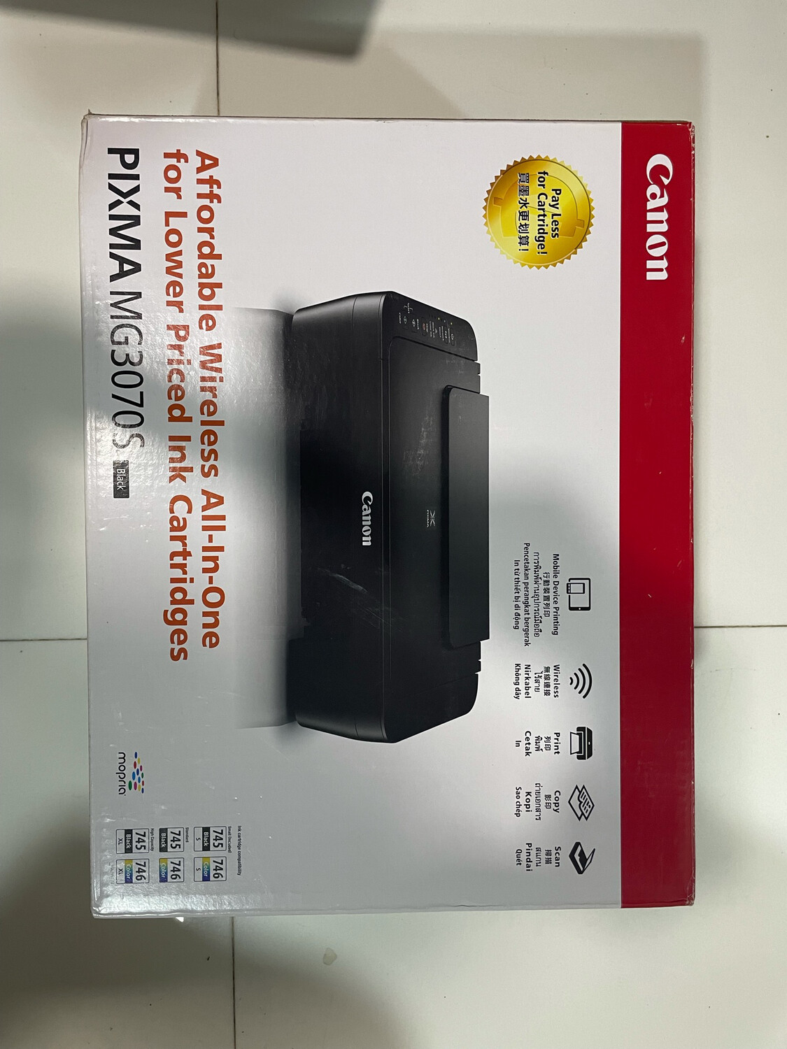Canon MG3070s Color All in One Inkjet Printer