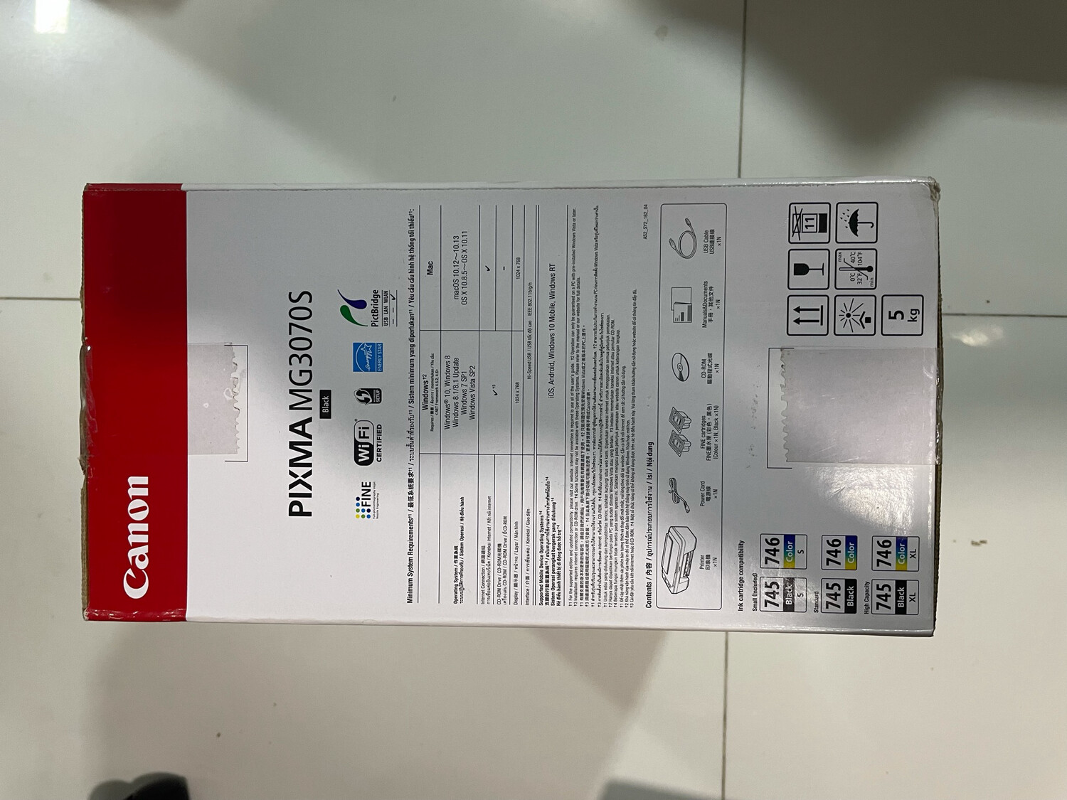 Canon MG3070s Color All in One Inkjet Printer