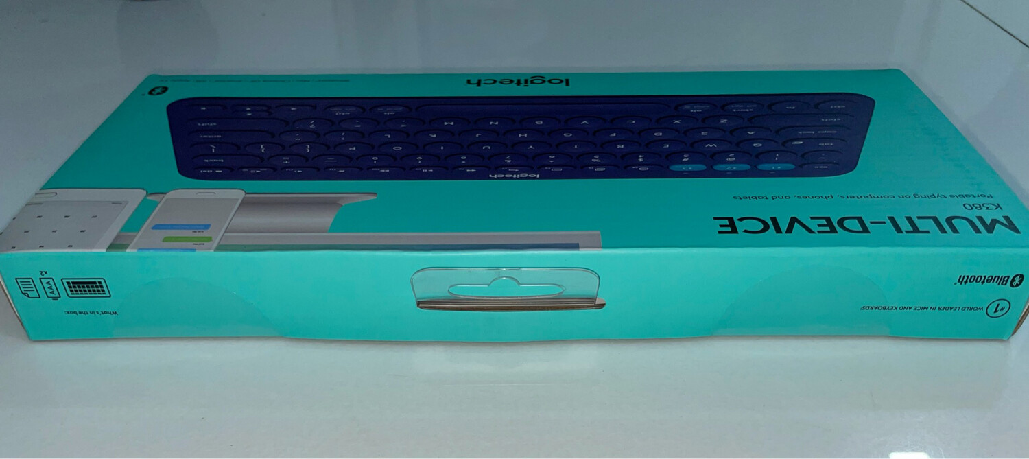 Logitech K380 Multi-Device Bluetooth Keyboard, Blue Logitech K380 Multi-Device Bluetooth Keyboard, Blue