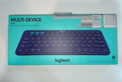 Logitech K380 Multi-Device Bluetooth Keyboard, Blue Logitech K380 Multi-Device Bluetooth Keyboard, Blue