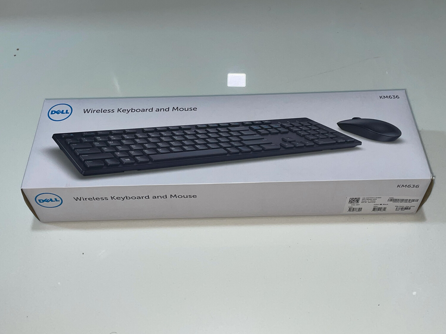 Dell KM636 Wireless Keyboard Mouse, Black