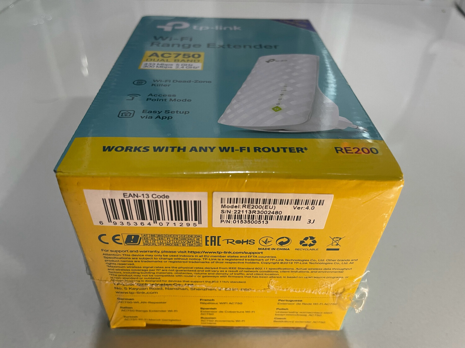 TP-Link RE200 Wi-Fi Range Extender, AC750