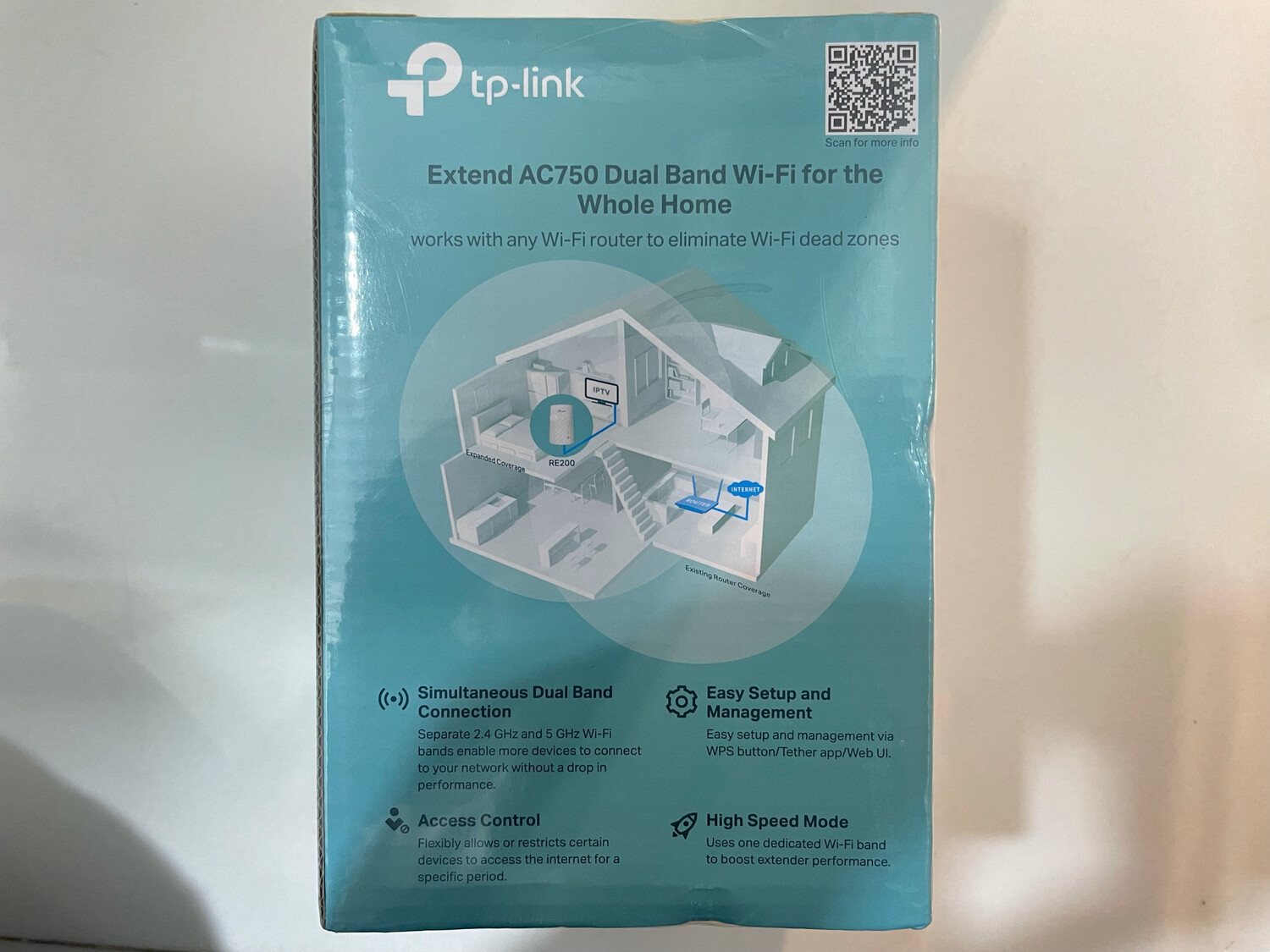 TP-Link RE200 Wi-Fi Range Extender, AC750