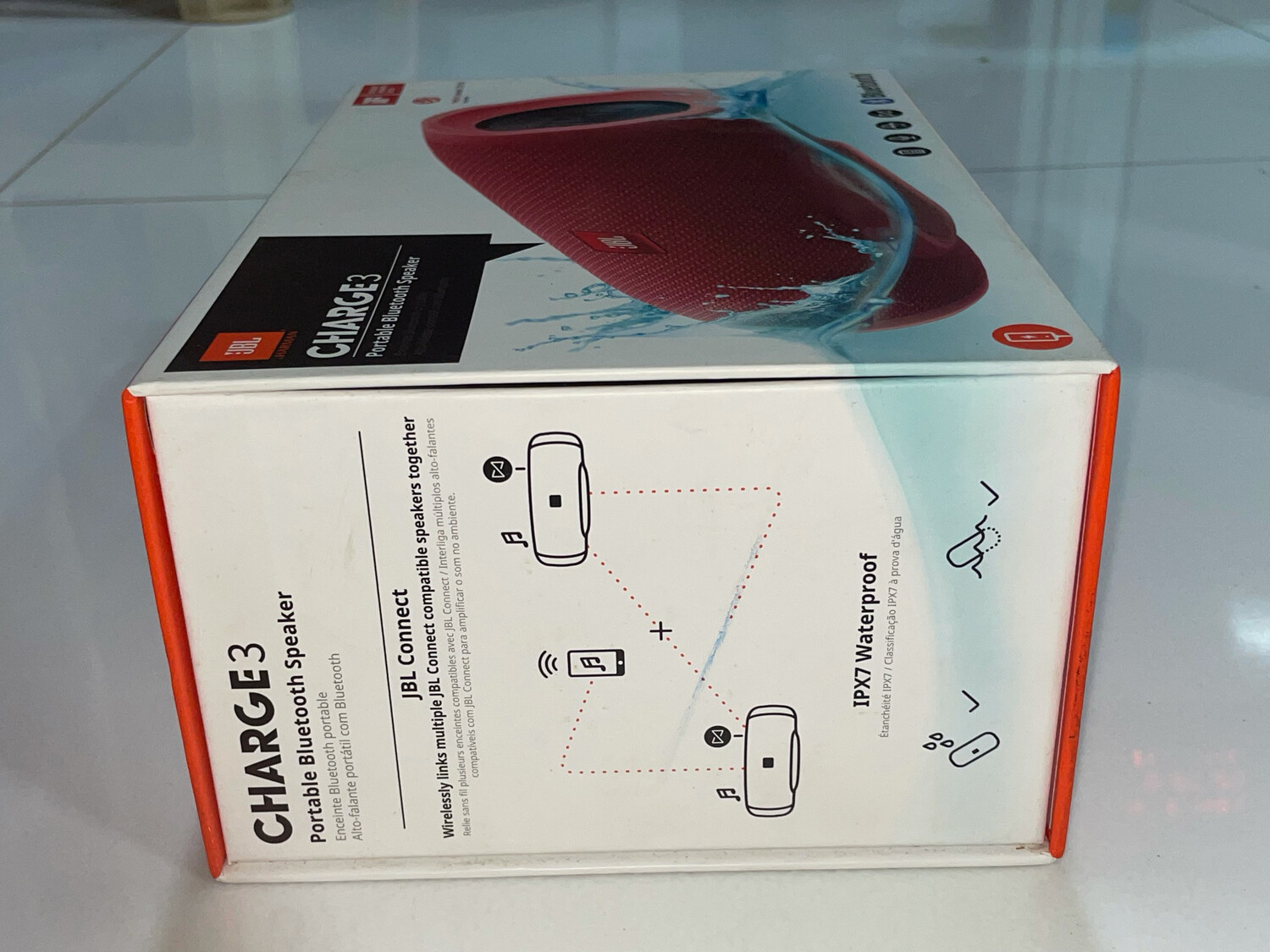 JBL Charge 3 Wireless Portable Speaker, Red JBL Charge 3 Wireless Portable Speaker, Red