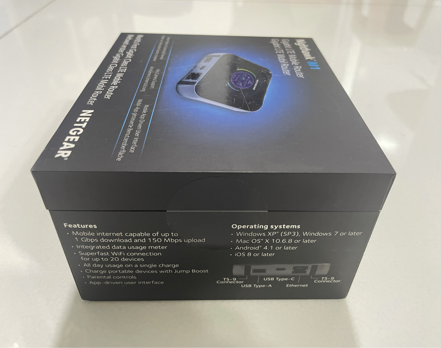 Netgear Nighthawk M1-MR1100 Mobile Hotspot Router, Black Netgear Nighthawk M1-MR1100 Mobile Hotspot Router, Black