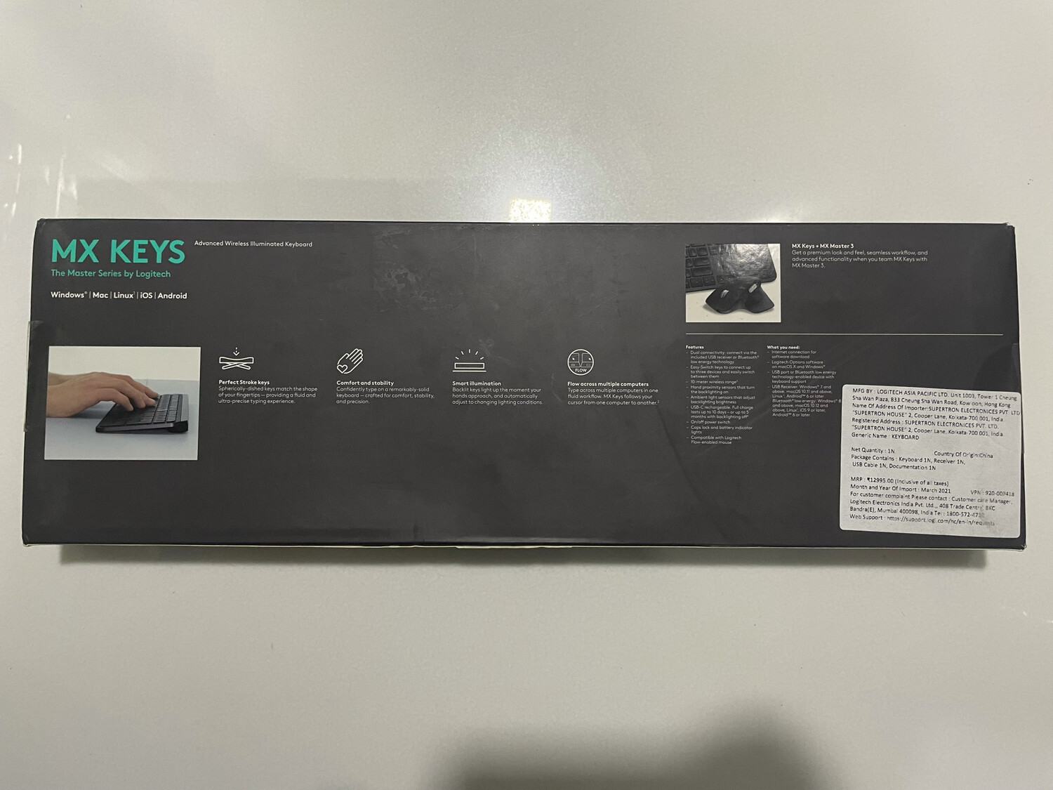 Logitech MX Keys Wireless Illuminated Keyboard Logitech MX Keys Wireless Illuminated Keyboard