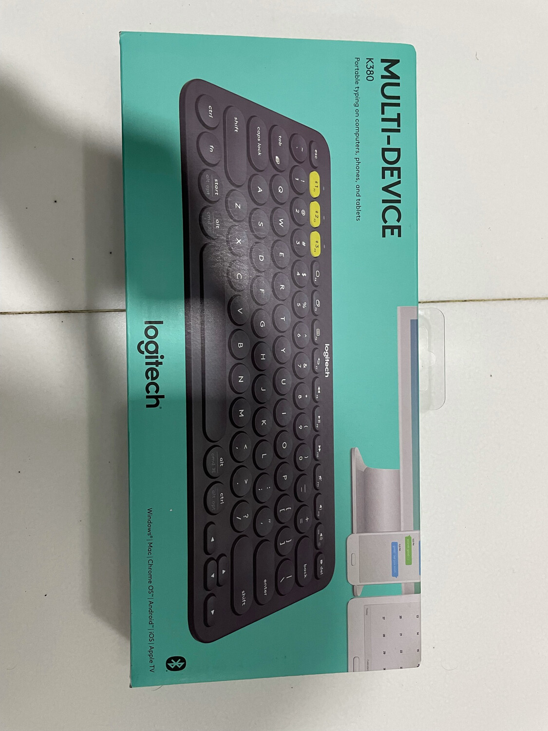 Logitech K380 Multi-Device Bluetooth Keyboard, Black