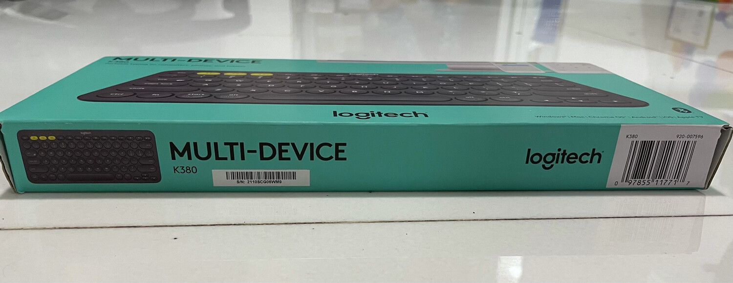 Logitech K380 Multi-Device Bluetooth Keyboard, Black