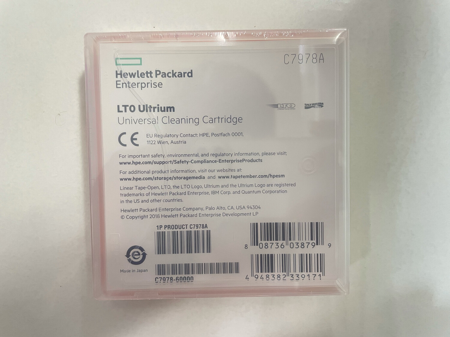 HP LTO Ultrium Universal Cleaning Cartridge HP LTO Ultrium Universal Cleaning Cartridge
