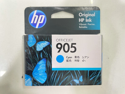 HP Officejet 905 Ink Cartridge, Cyan, (T6L89CAA)