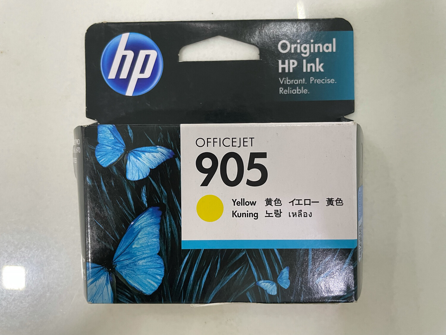 HP Officejet 905 Ink Cartridge, Yellow, (T6L97YAA)