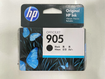 HP Officejet 905 Ink Cartridge, Black, (T6M01AA)
