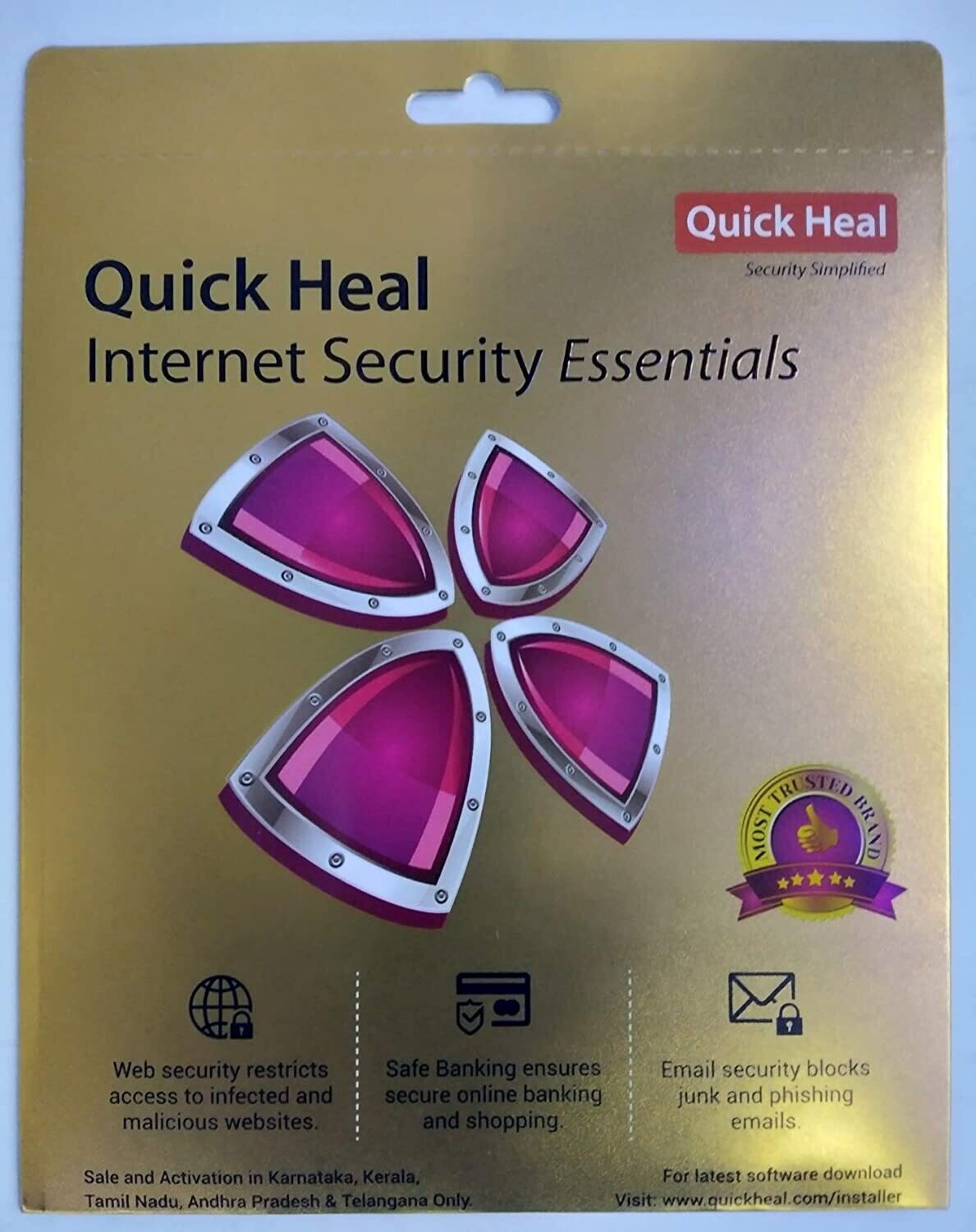 New, 2 User, 1 Year, Quick Heal Internet Security Essentials