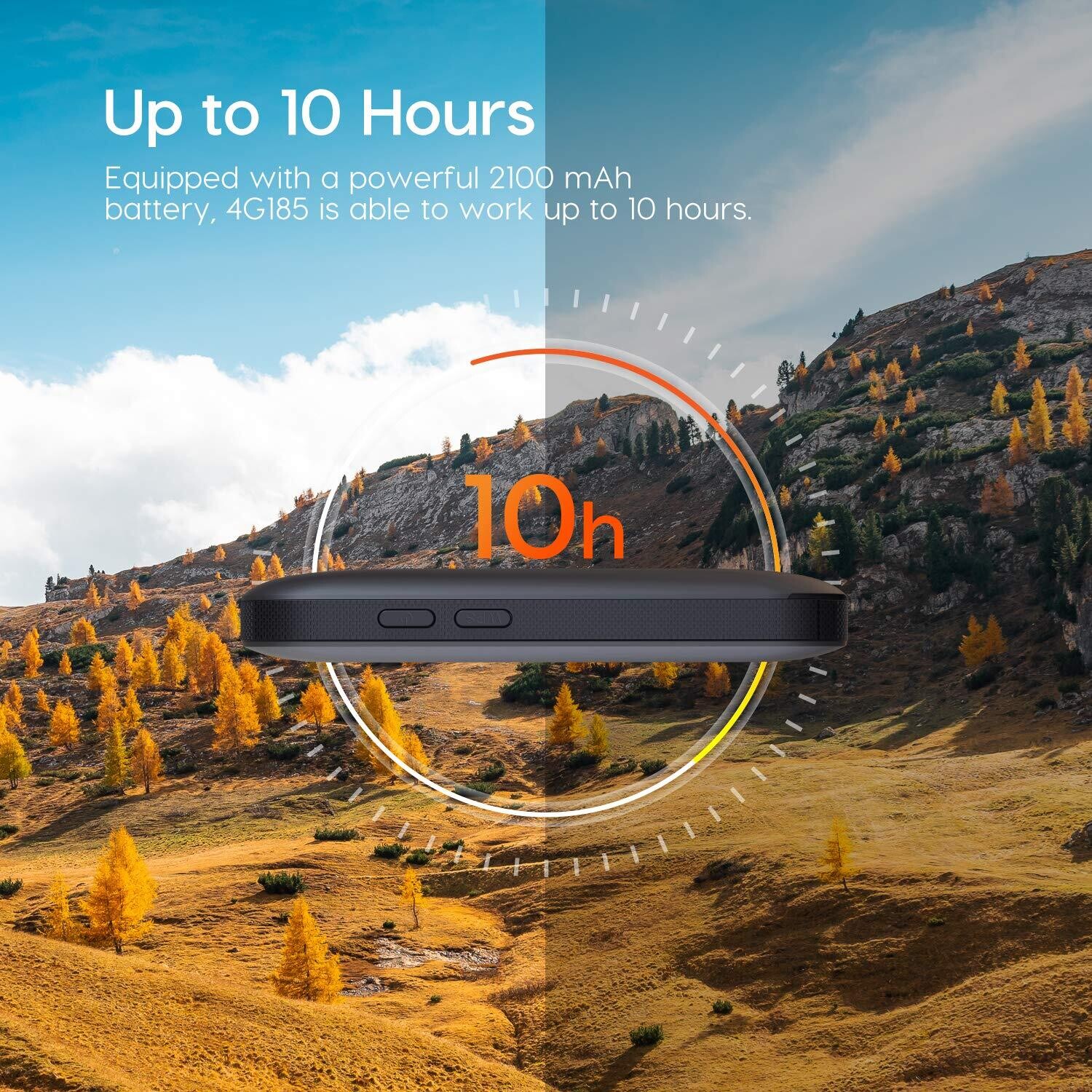 Tenda 4G185 3G/4G LTE Advanced 150Mbps Pocket Mobile Wi-Fi Hotspot Device Tenda 4G185 3G/4G LTE Advanced 150Mbps Pocket Mobile Wi-Fi Hotspot Device