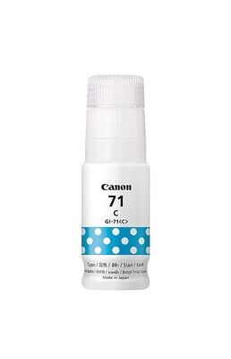 Canon Pixma 71 Cyan Ink Bottle, 70ml