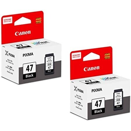 Canon Pixma 47 Ink Cartridge, Black, Twin Pack