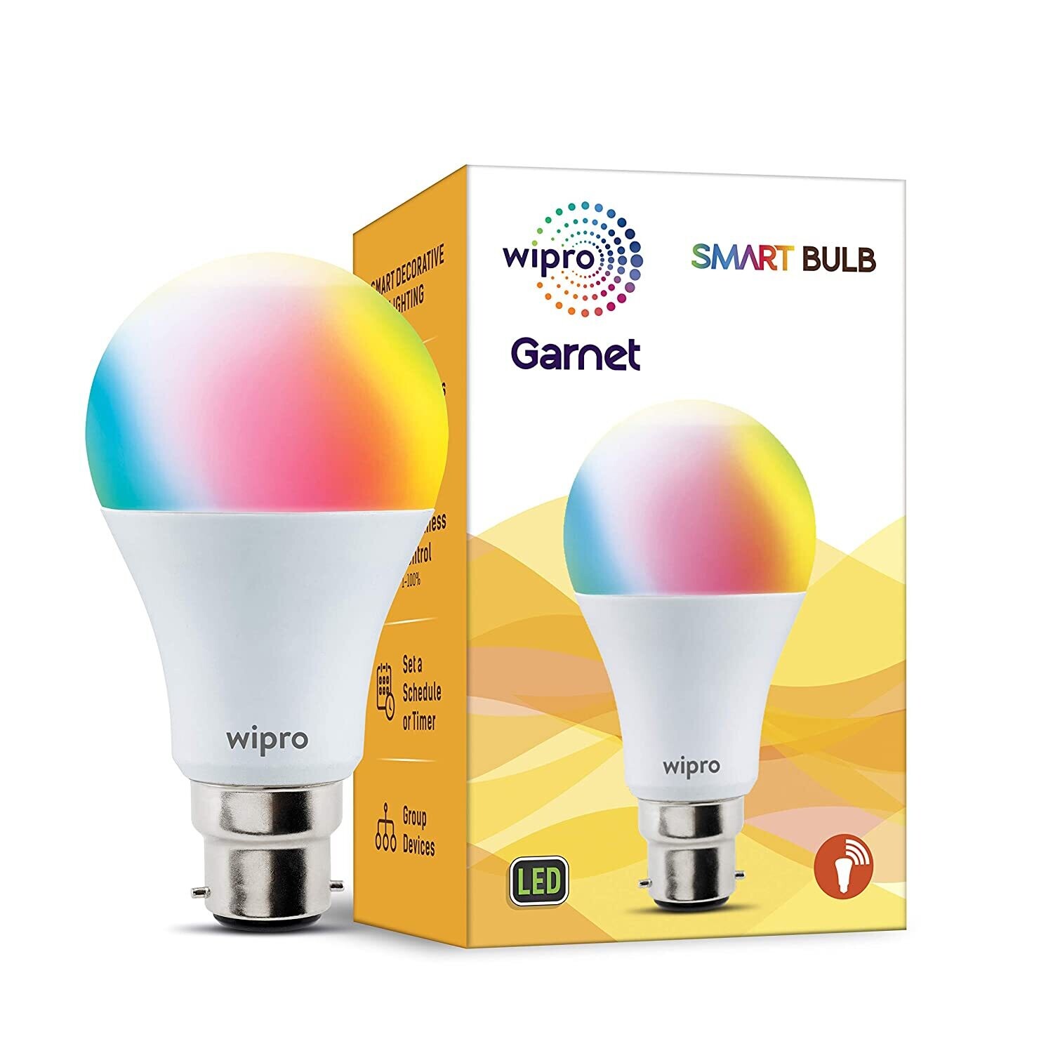 Wipro Smart Bulb NS9300 9-Watt B22 WiFi Enabled Wipro Smart Bulb NS9300 9-Watt B22 WiFi Enabled