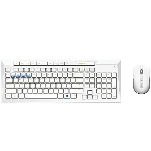 Rapoo 8200M Wireless Keyboard Mouse, White