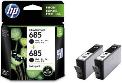 HP 685 Twin Pack Black Ink Cartridge