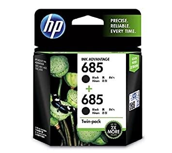 HP 685 Twin Pack Black Ink Cartridge