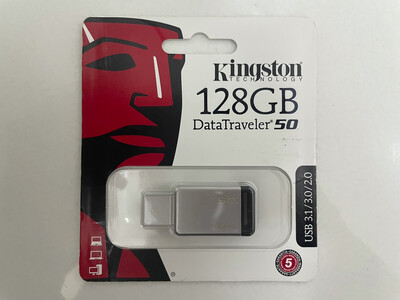 Kingston 128GB Pen Drive, 3.0, DT50, Metal Kingston 128GB Pen Drive, 3.0, DT50, Metal