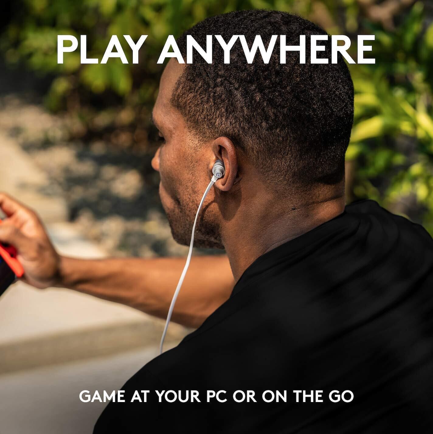 Logitech G333 Gaming Earphones,White