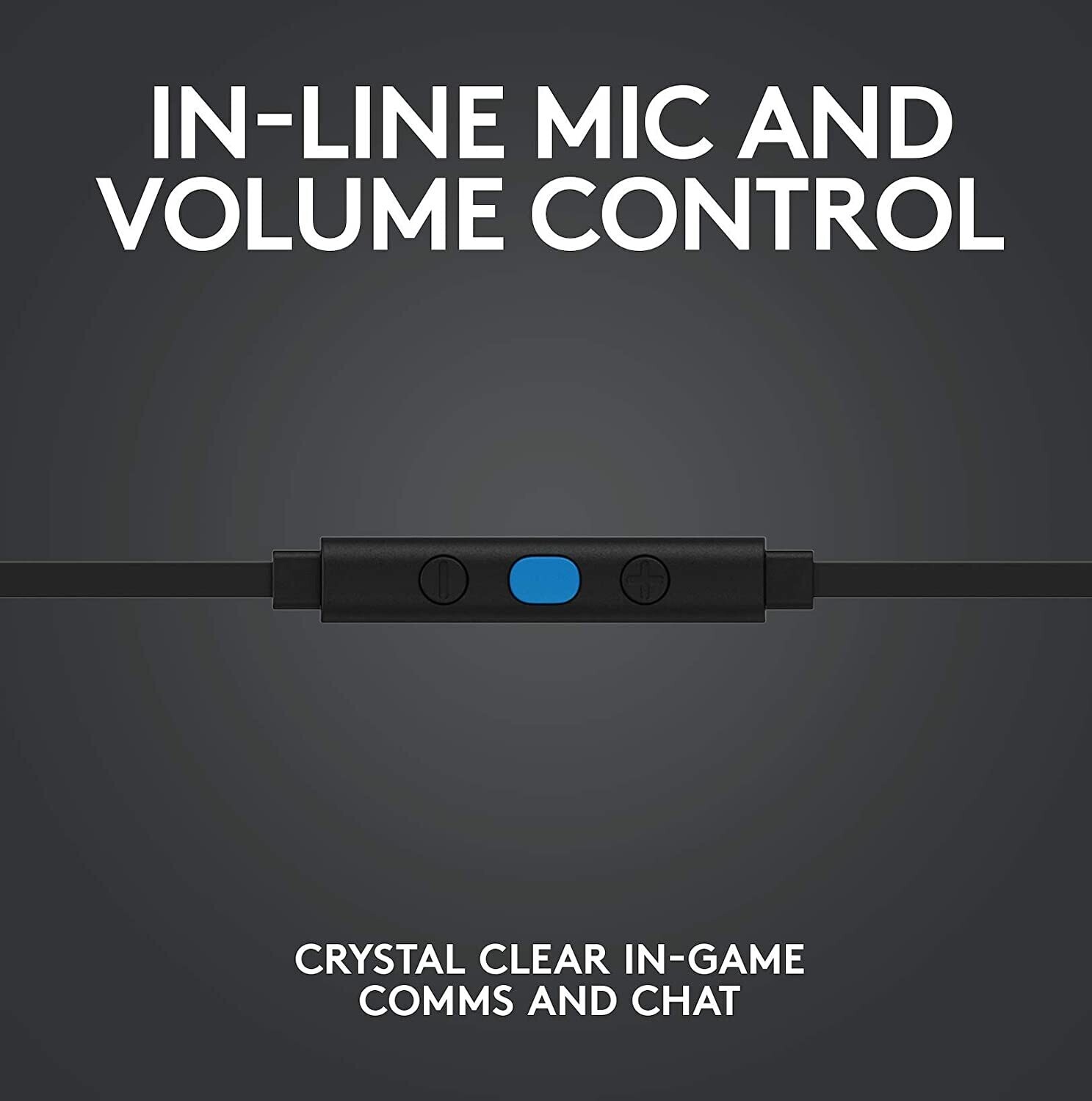 Logitech G333 Gaming Earphones, Black