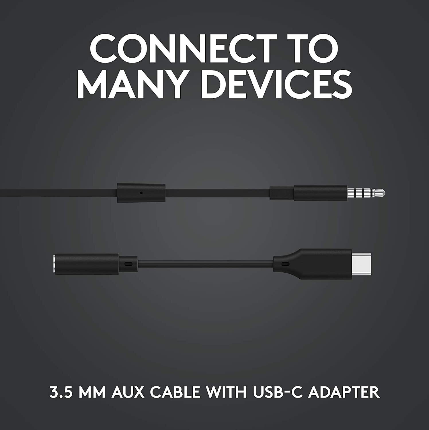 Logitech G333 Gaming Earphones, Black