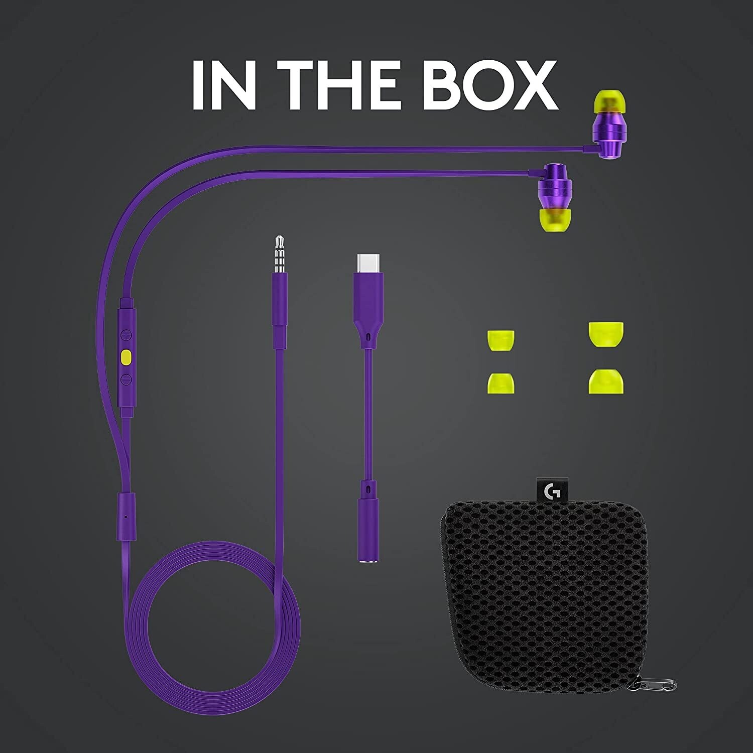 Logitech G333 Gaming Earphones,Purple