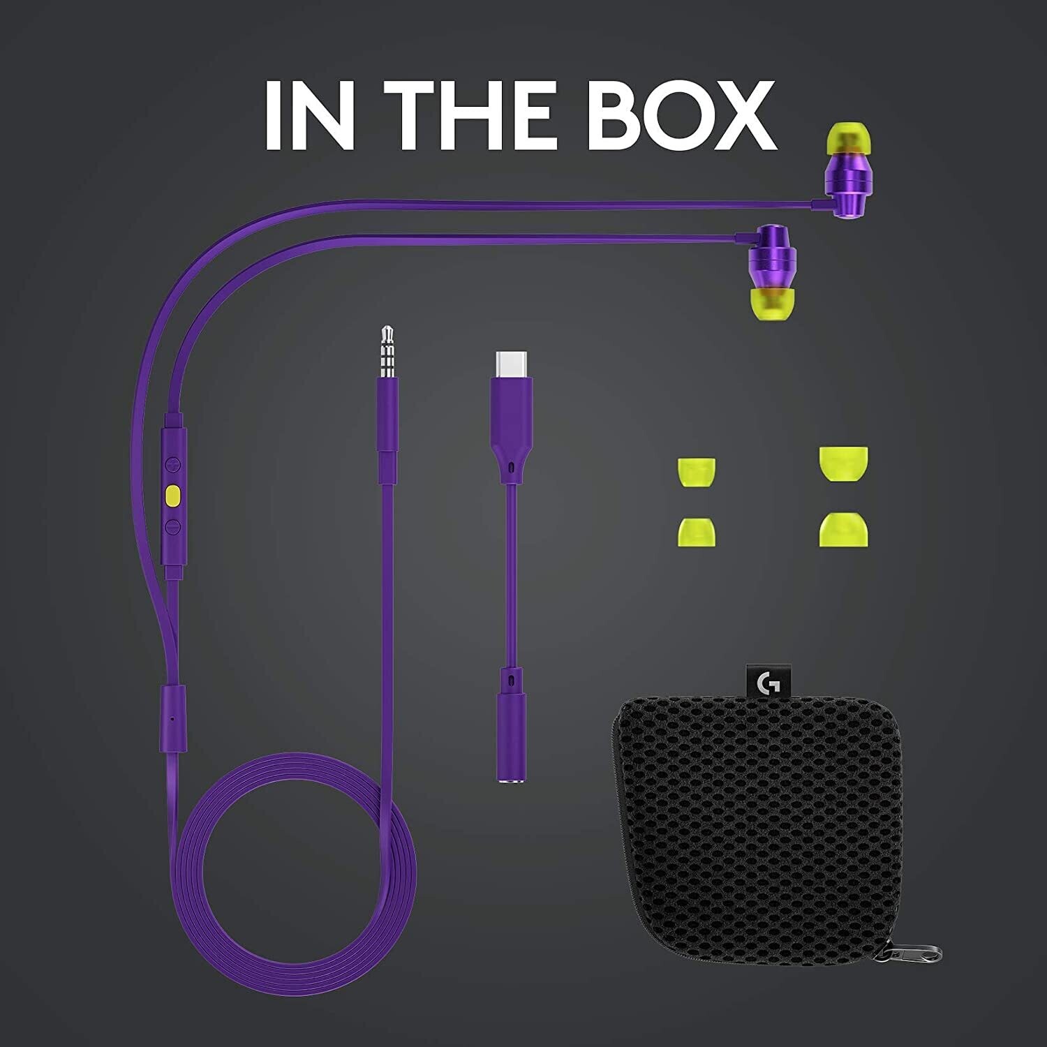 Logitech G333 Gaming Earphones,Purple