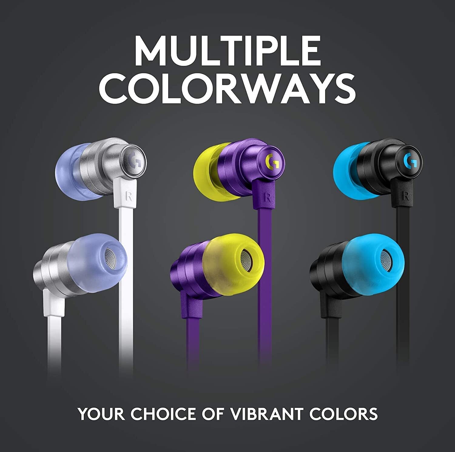 Logitech G333 Gaming Earphones,Purple